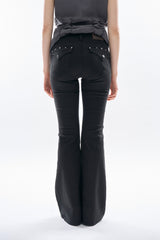 Iska stud bootcut pants