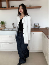 NON COLLAR LINEN JACKET (2C)