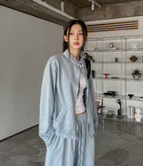 Buel Pigment Snap Semi Crop Zip-Up
