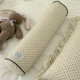 navy flower body pillow