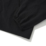 KIRSH PLAIN INCISION WOVEN WINDBREAKER - BLACK 