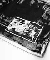BBD アングザイエティ スモーク グラフィック デニム ジャケット (Black)