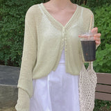 Miel Summer Cropped Cardigan