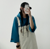 レンズオーバーフーディド半袖Tシャツ (3 colors)