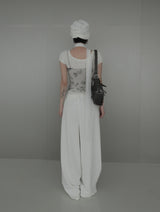 Fray Cutout Sweatpants