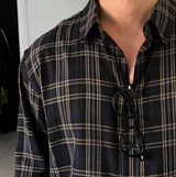 Cali Herringbone Semi Overfit Check Shirt