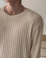 Muron Boucle Round Long Sleeve Knit