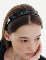 26SS★Essence Logo Stone Wide Hairband