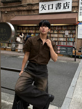 Frix snap western short-sleeved shirt