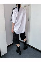 Loose Fit Boxy Round Short-Sleeved T-Shirt