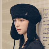 VA Stud Fly Wool Beret / Black
