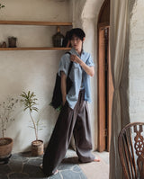 ノビルディープピンタックスラックス