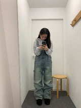 リシャン オーバーオール デニム パンツ