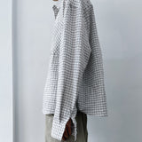 Diagonal Pocket Check Shirt
