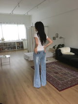Banding bootcut denim