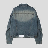 Noid western denim crop jacket