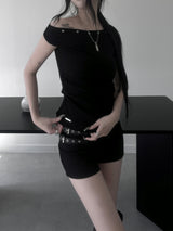 eyelet le mans short sleeves