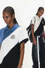 Tri-Color Patchwork Cropped Tee