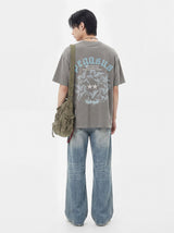 pegasus pigment-dyed short-sleeve t-shirt (3color)