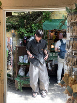 チバパッチデニムショートスリーブシャツ