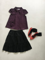 Mori two-button collar pocket blouse (4c)