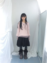 Flare some cotton frill skirt