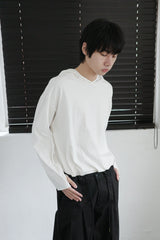 slit hoodie top