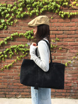 Suede square bag (3color)