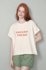 サンズアウト,パリスアウトTシャツ [Ivory]