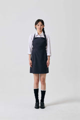 ODE BUCKLE MINI DRESS / CHARCOAL