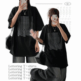 Bigroレタリング半袖Tシャツ