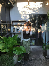 oso dot frill skirt