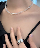 white chips necklace