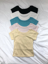 Poit One Off-Shoulder Short-Sleeve T-Shirt