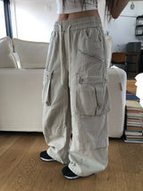 アエンバルーンバンディングカーゴワイドパンツ