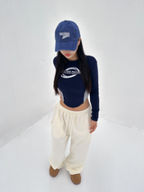 (UNISEX) ダブルラインストリング ワイド ルーズフィット フリース トレーニングパンツ - 6 COLOR