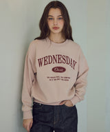 シグネチャー セミクロップ スウェットシャツ_Indi pink