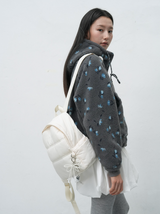 padded mini backpack - ivory           