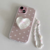 [translucent jelly] ribbon pattern case