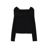 エッジオフショルダーTシャツ