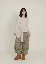 (Leopard Item)キヤヒョウ柄バルーンフィットワイドパンツ