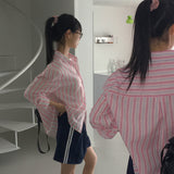 ハワインストライプ長袖シャツ