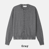 Flat Damage Knit Cardigan