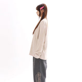ワッフル コージー ロングスリーブ Tシャツ_オートミール