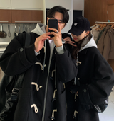  Liu Wool Overfit Duffel Coat