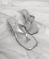 nova eyelet flip-flop (2colors)