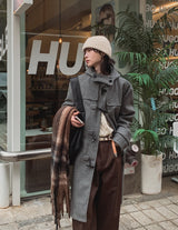 Atelier フード付きウールダッフルコート