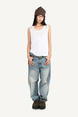 Puff layered sleeveless