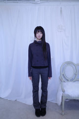 ツーボタンシャーリングブーツカットパンツ（3color）