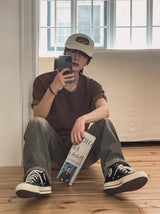 フィリップUネックニットショートスリーブTシャツ
